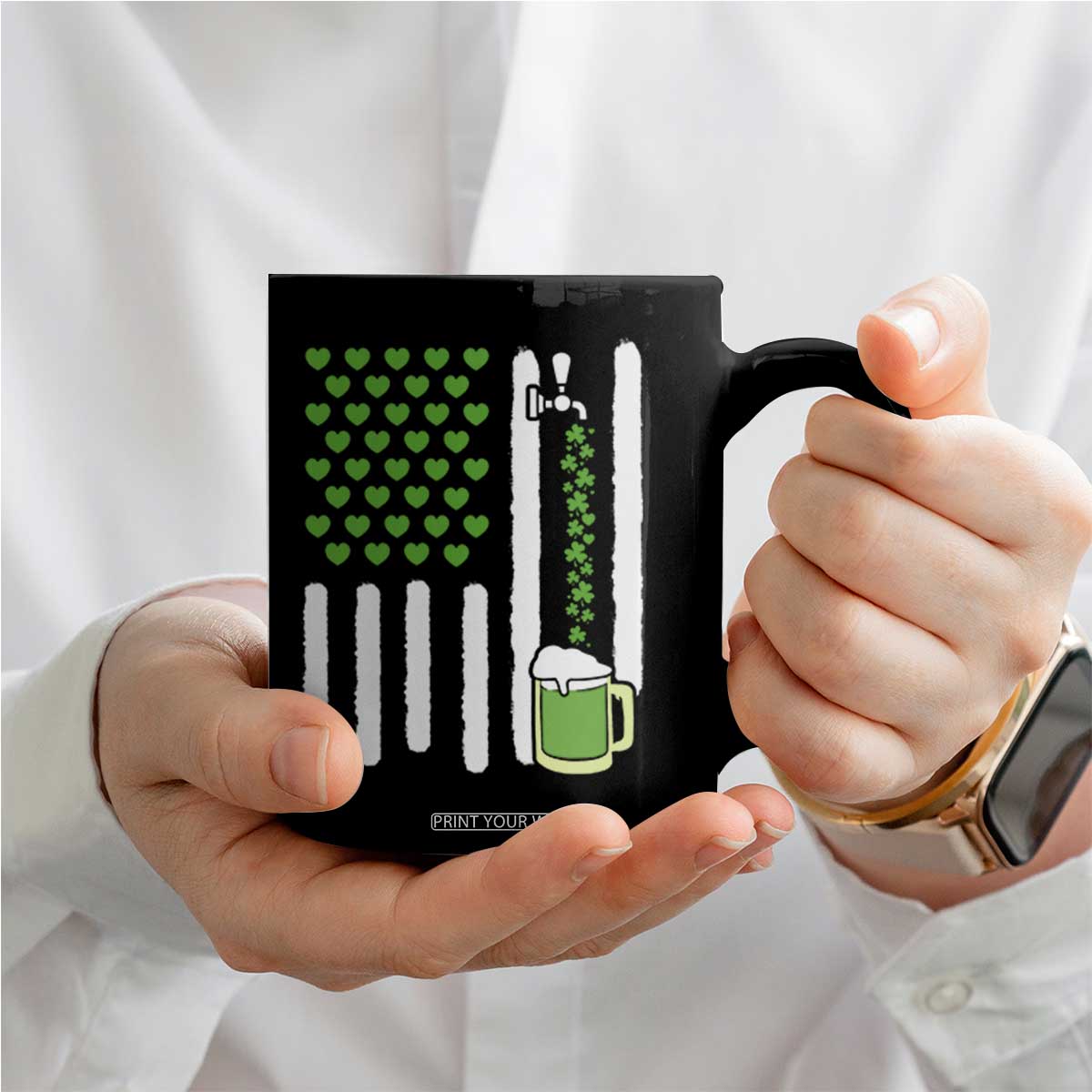 St Patricks Day Irish American Pride Gift Coffee Mug TS12 Print Your Wear