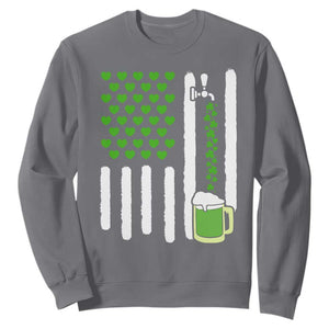St Patricks Day Irish American Pride Gift Sweatshirt TS12 Charcoal Print Your Wear