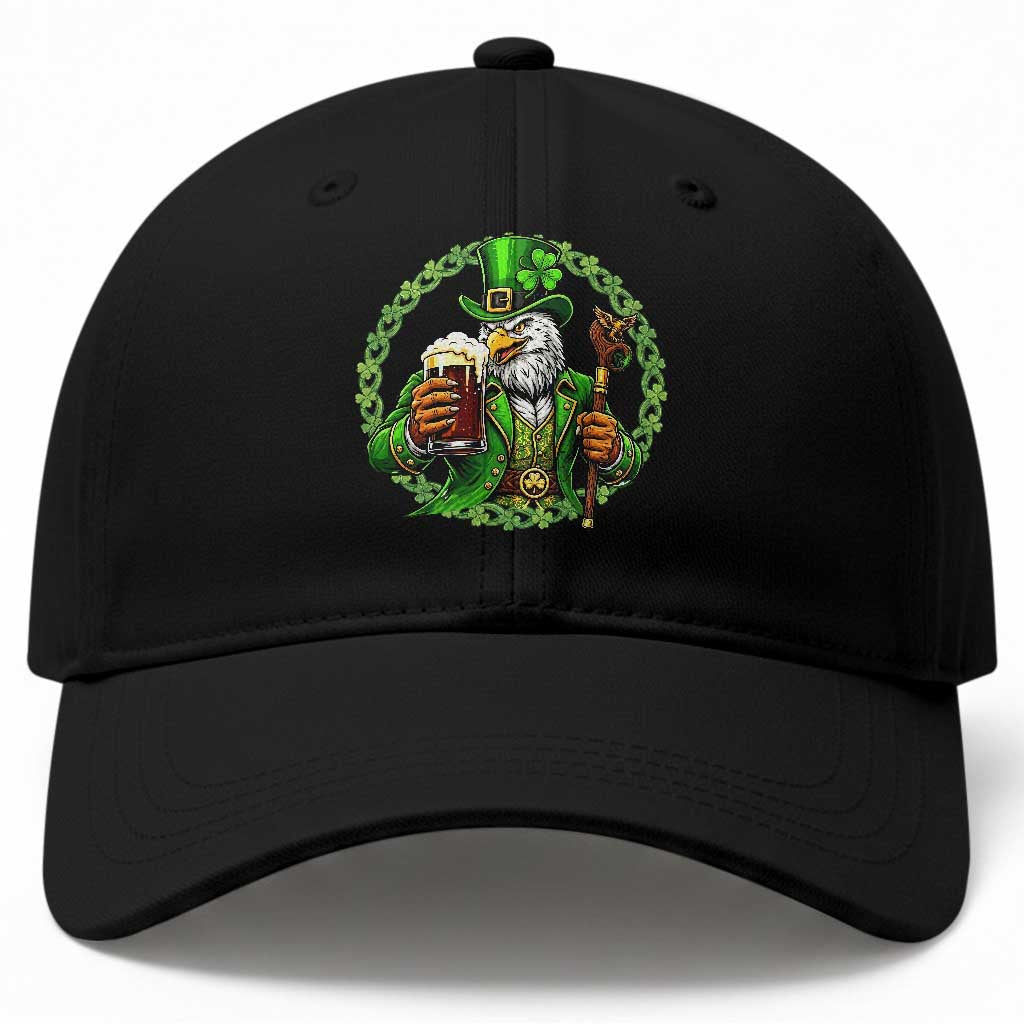 Irish Patriotic Eagle Leprechaun Baseball Cap St Patricks Day Gift TS12 Print Your Wear