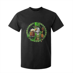 Irish Patriotic Eagle Leprechaun T Shirt For Kid St Patricks Day Gift TS12 Black Print Your Wear