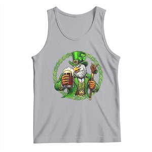 Irish Patriotic Eagle Leprechaun Tank Top St Patricks Day Gift TS12 Athletic Heather Print Your Wear