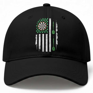 Irish American Darts Shamrock Flag Gift Baseball Cap TS12 Print Your Wear