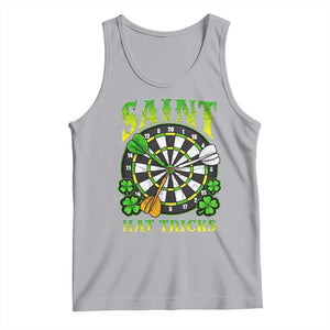 Funny Darts St Patricks Day Gift Tank Top Saint Hat Tricks TS12 Athletic Heather Print Your Wear