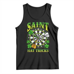 Funny Darts St Patricks Day Gift Tank Top Saint Hat Tricks TS12 Black Print Your Wear
