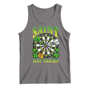 Funny Darts St Patricks Day Gift Tank Top Saint Hat Tricks TS12 Deep Heather Print Your Wear