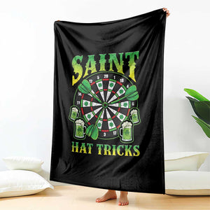 Saint Hat Tricks St Patricks Day Throw Blanket Darts Player Gift TS12 Print Your Wear