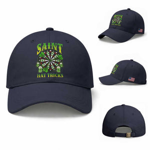 Saint Hat Tricks St Patricks Day Baseball Cap Darts Player Gift TS12 Baseball Cap Universal Fit Navy Print Your Wear