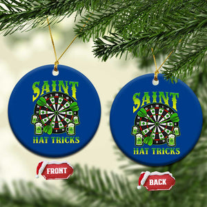 Saint Hat Tricks St Patricks Day Ceramic Ornament Darts Player Gift TS12 1pc Blue Print Your Wear