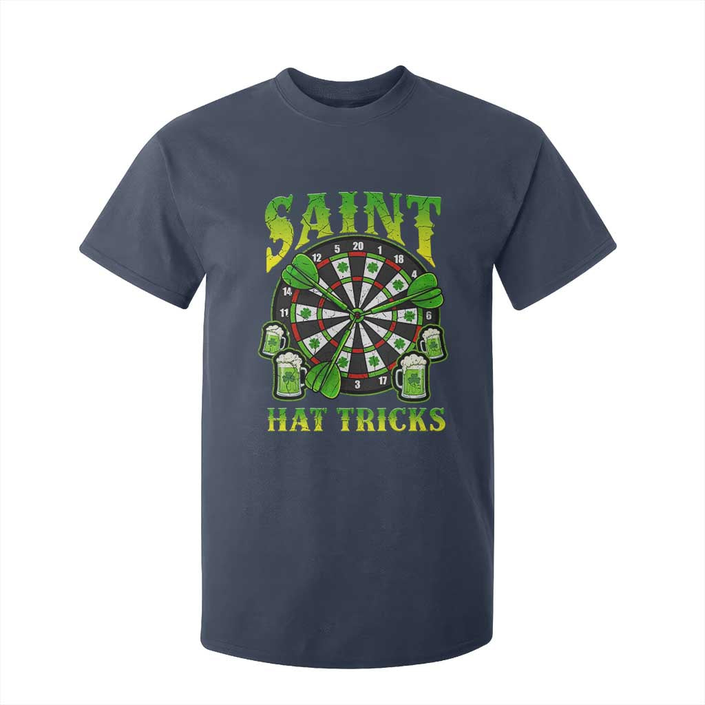 Saint Hat Tricks St Patricks Day T Shirt For Kid Darts Player Gift TS12 Navy Print Your Wear