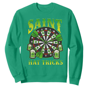 Saint Hat Tricks St Patricks Day Sweatshirt Darts Player Gift TS12 Irish Green Print Your Wear