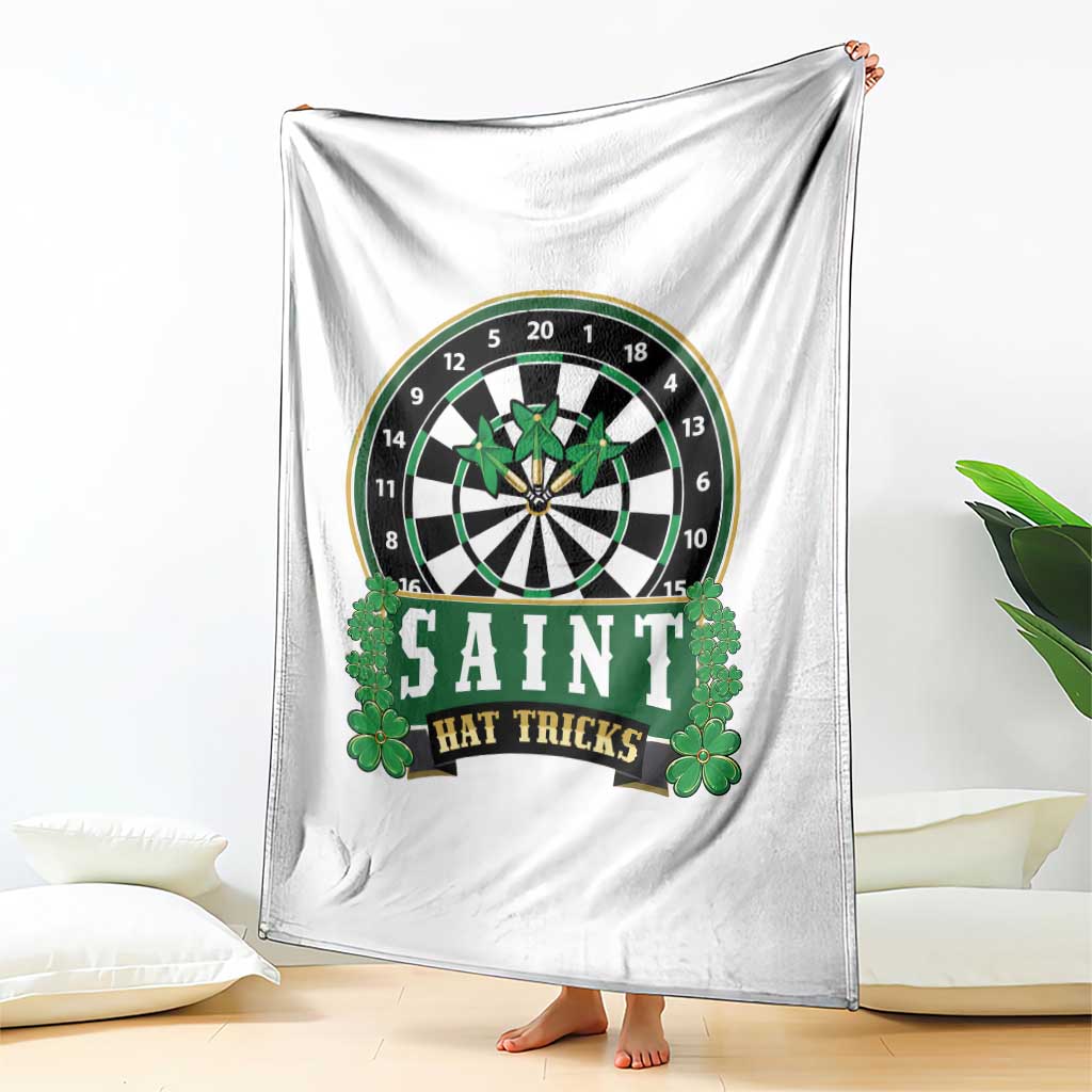 Saint Hat Tricks Throw Blanket St Patricks Day Dart Thrower Gift TS12 Print Your Wear