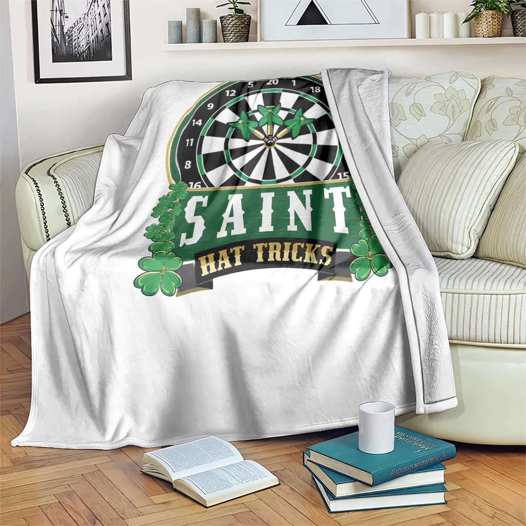 Saint Hat Tricks Throw Blanket St Patricks Day Dart Thrower Gift TS12 Print Your Wear