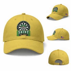Saint Hat Tricks Baseball Cap St Patricks Day Dart Thrower Gift TS12 Baseball Cap Universal Fit Yellow Print Your Wear