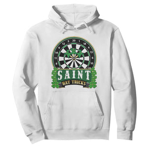 Saint Hat Tricks Hoodie St Patricks Day Dart Thrower Gift TS12 White Print Your Wear