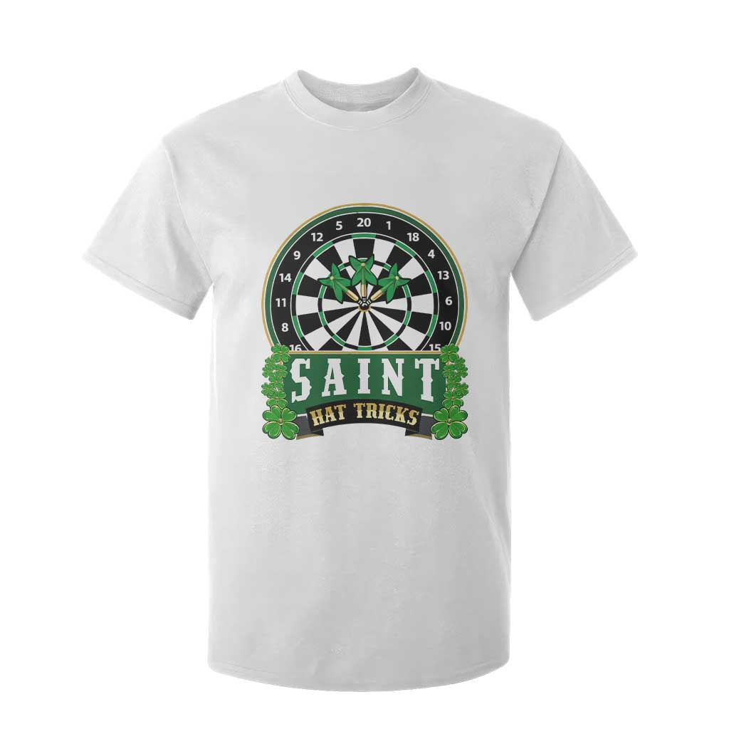 Saint Hat Tricks T Shirt For Kid St Patricks Day Dart Thrower Gift TS12 White Print Your Wear