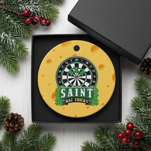 Saint Hat Tricks Ceramic Ornament St Patricks Day Dart Thrower Gift TS12 1pc Yellow Cheese Print Your Wear