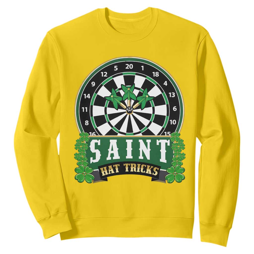 Saint Hat Tricks Sweatshirt St Patricks Day Dart Thrower Gift TS12 Daisy Print Your Wear