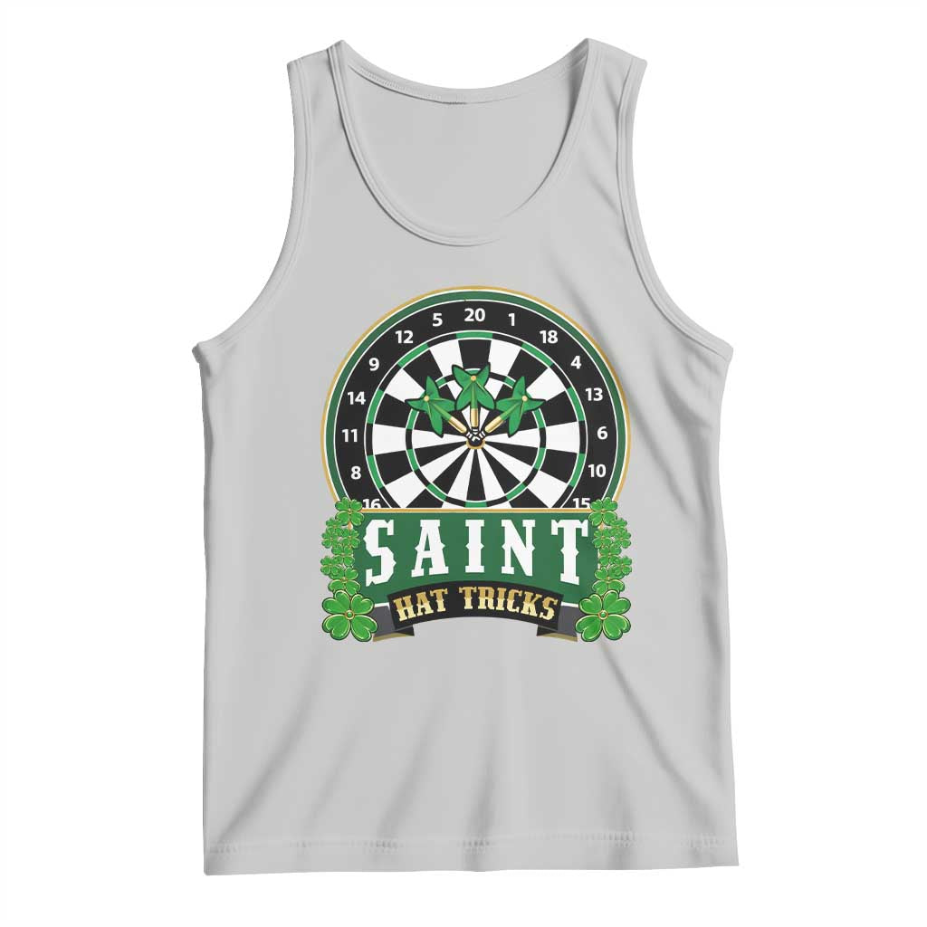Saint Hat Tricks Tank Top St Patricks Day Dart Thrower Gift TS12 Ash Print Your Wear