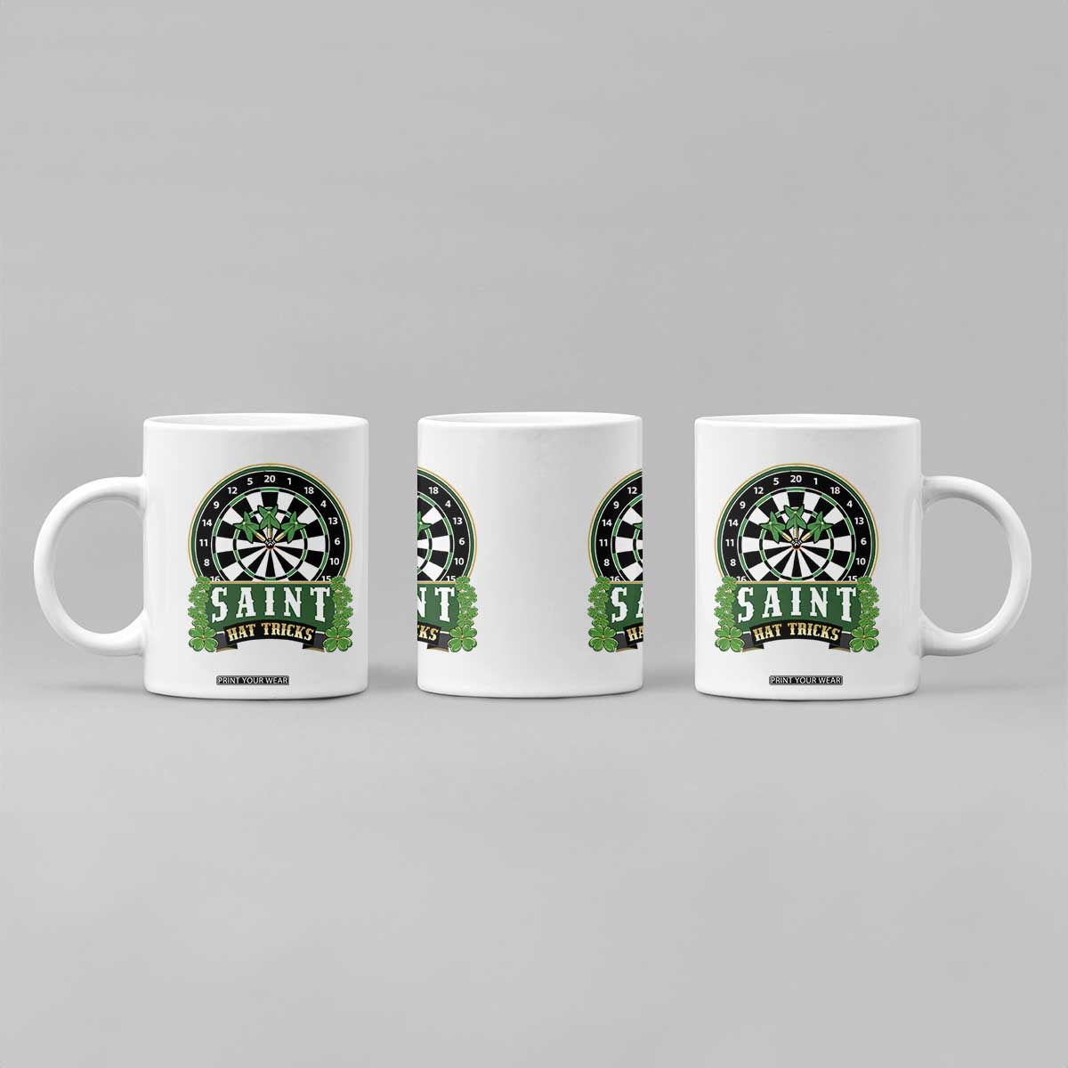 Saint Hat Tricks Coffee Mug St Patricks Day Dart Thrower Gift TS12 Print Your Wear