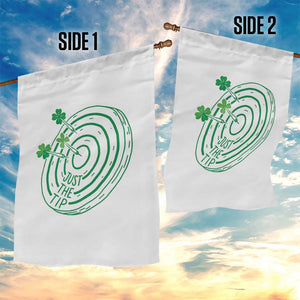 Dirty Humor Dartist St Patricks Day Gift Garden Flag Just The Tip TS12 Print Your Wear