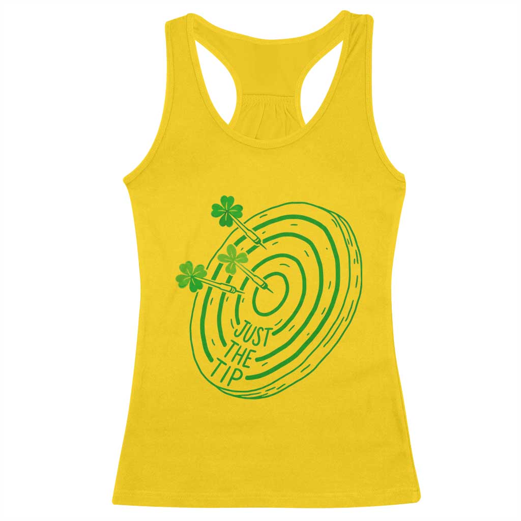 Dirty Humor Dartist St Patricks Day Gift Racerback Tank Top Just The Tip TS12 Daisy Print Your Wear