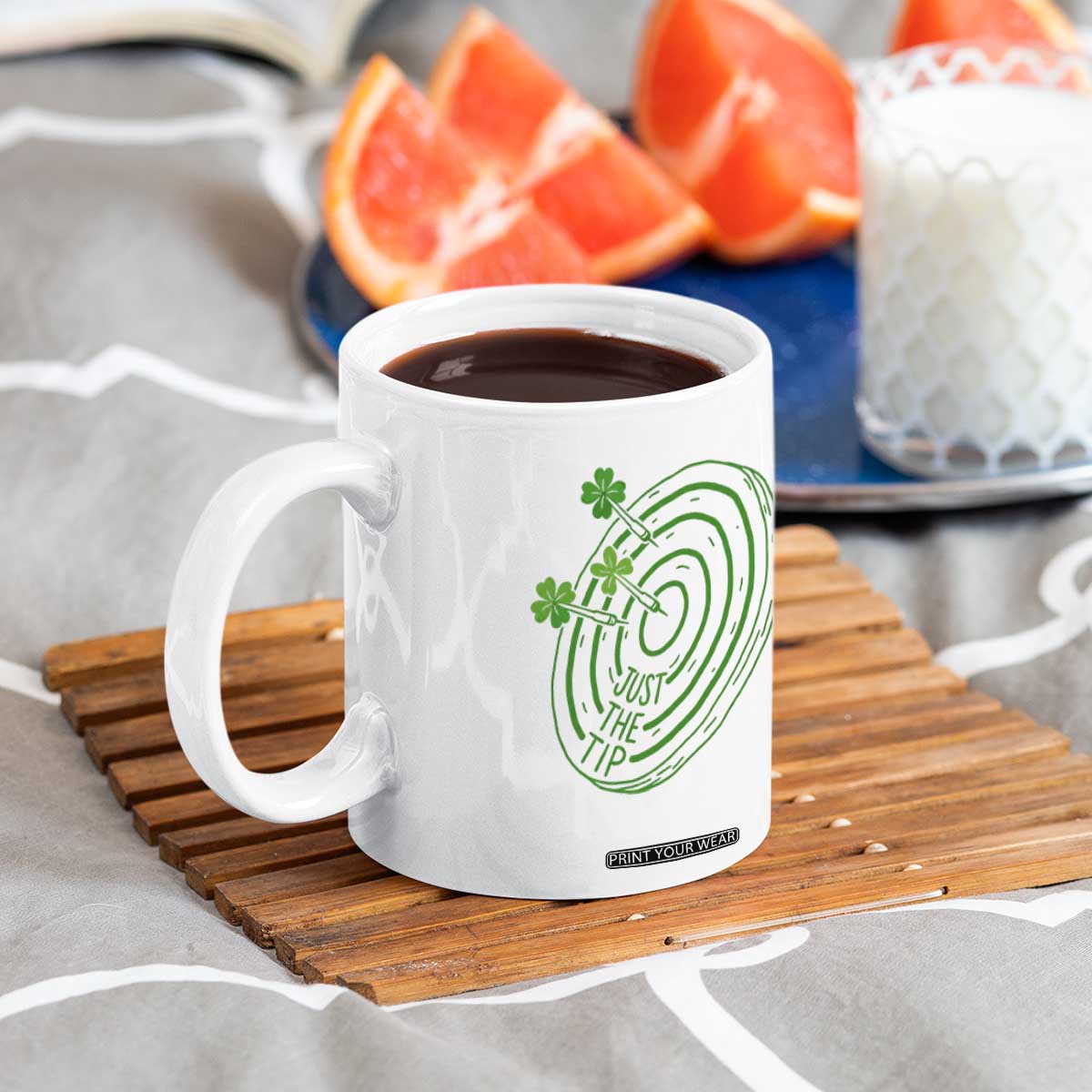 Dirty Humor Dartist St Patricks Day Gift Coffee Mug Just The Tip TS12 Print Your Wear