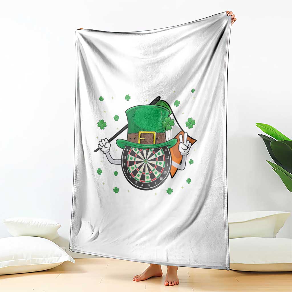 Lucky Darts Board With Irish Flag Throw Blanket St Patricks Day Gift TS12 Print Your Wear