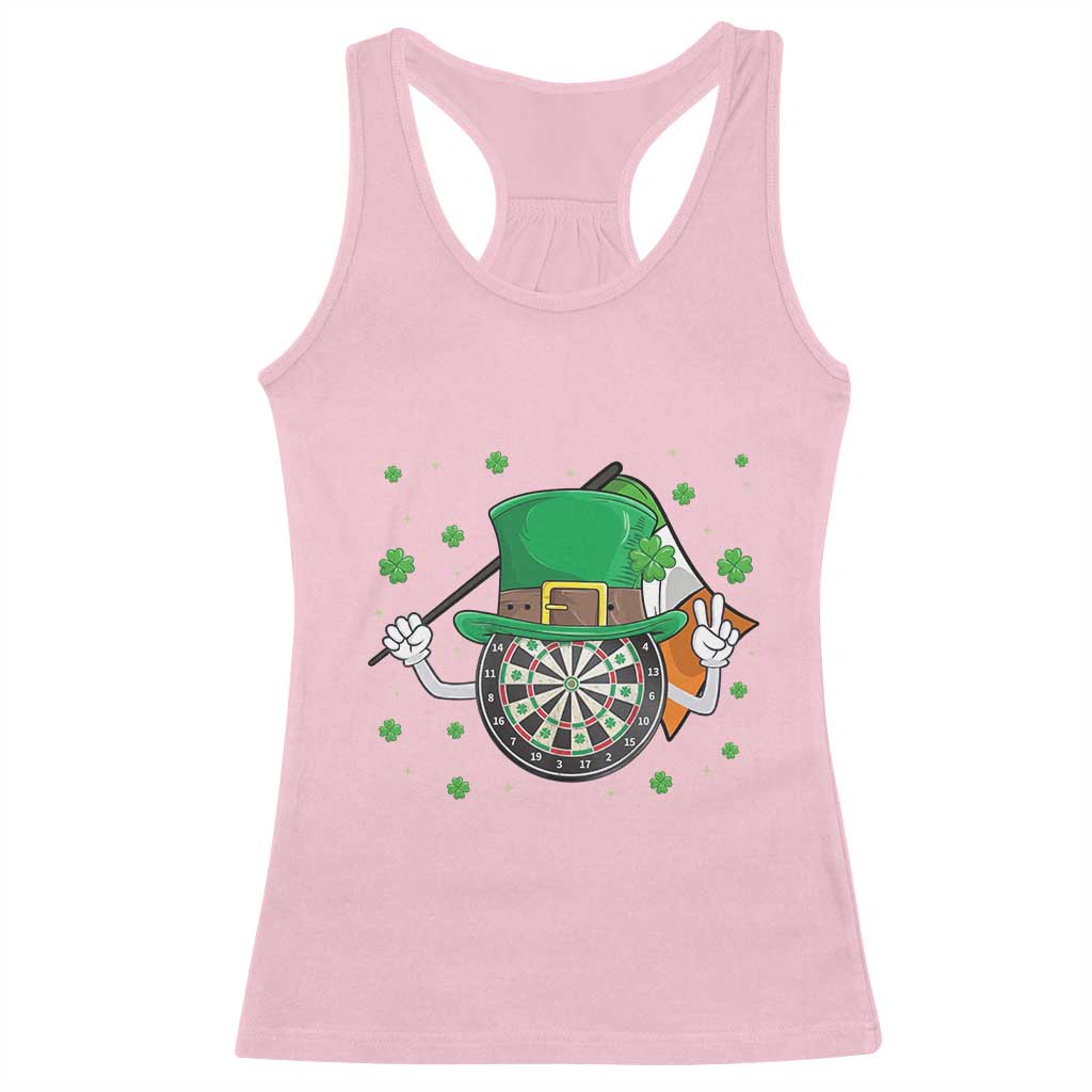 Lucky Darts Board With Irish Flag Racerback Tank Top St Patricks Day Gift TS12 Light Pink Print Your Wear