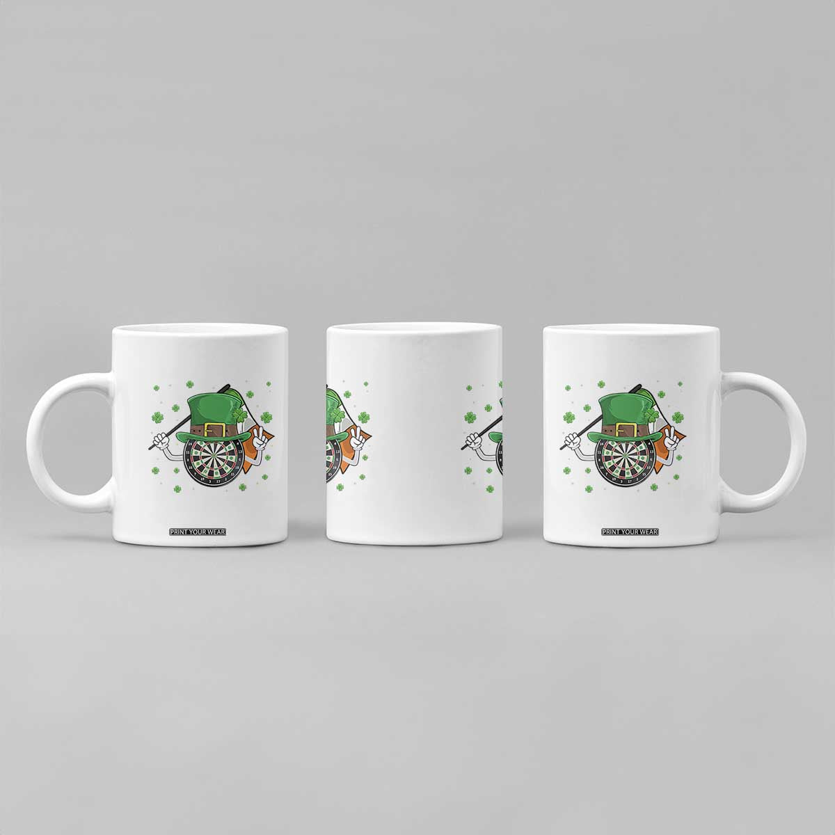Lucky Darts Board With Irish Flag Coffee Mug St Patricks Day Gift TS12 Print Your Wear