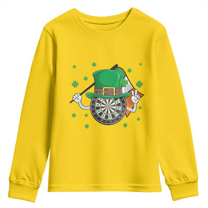 Lucky Darts Board With Irish Flag Youth Sweatshirt St Patricks Day Gift TS12 Daisy Print Your Wear