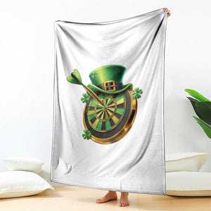 St Patricks Day Irish Darts Board Celebration Gift Throw Blanket TS12 Print Your Wear