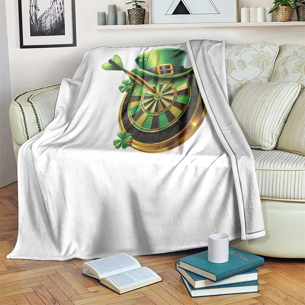 St Patricks Day Irish Darts Board Celebration Gift Throw Blanket TS12 Print Your Wear