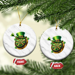 St Patricks Day Irish Darts Board Celebration Gift Ceramic Ornament TS12 1pc White Marble Print Your Wear