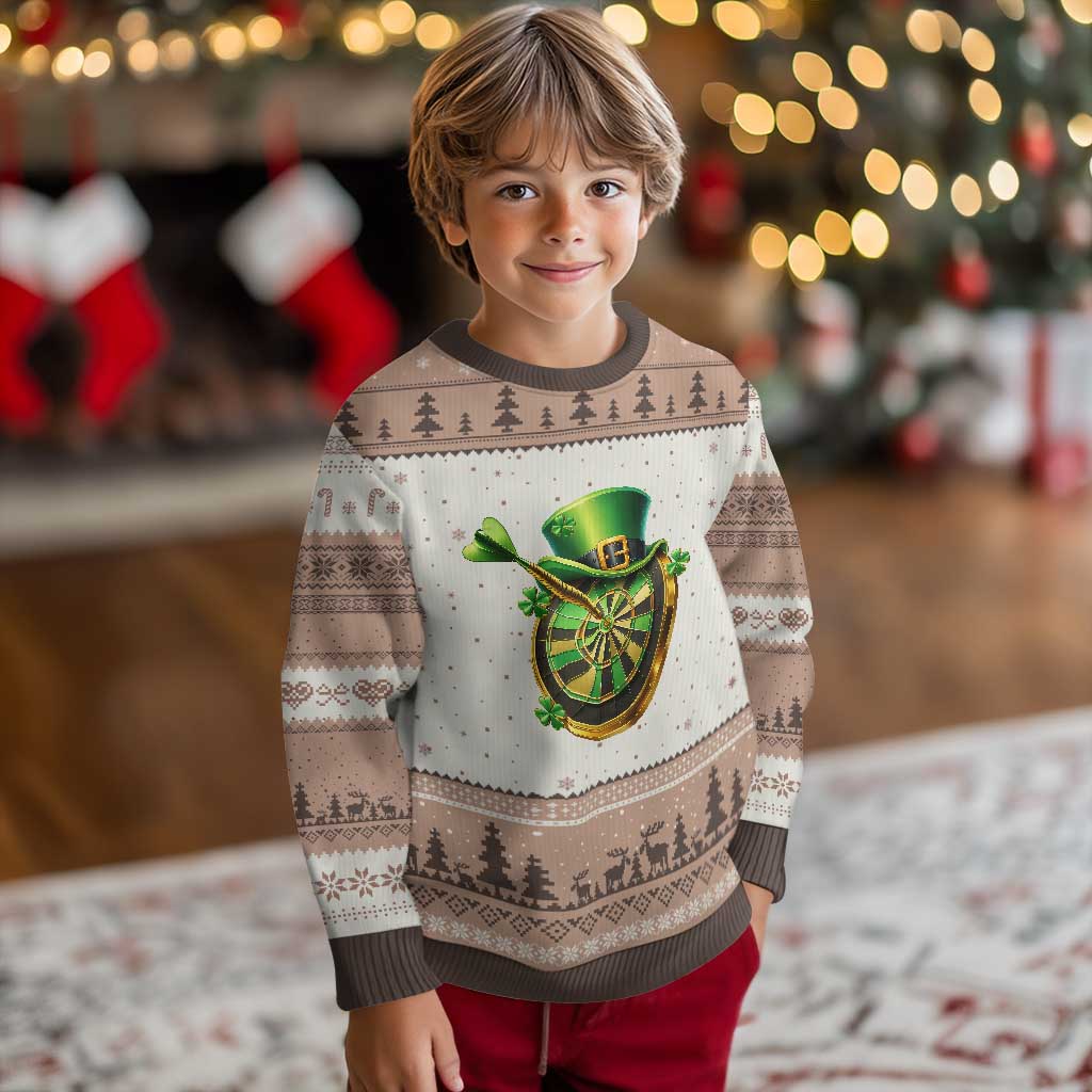 St Patricks Day Irish Darts Board Celebration Gift Ugly Christmas Sweater TS12 Mocha Mousse Print Your Wear