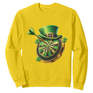 St Patricks Day Irish Darts Board Celebration Gift Sweatshirt TS12 Daisy Print Your Wear