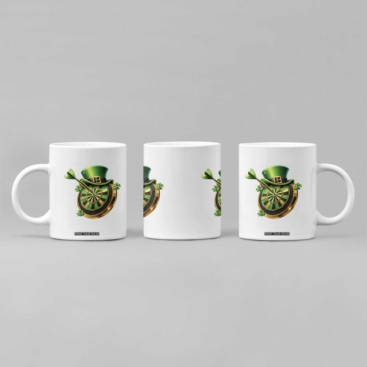 St Patricks Day Irish Darts Board Celebration Gift Coffee Mug TS12 Print Your Wear