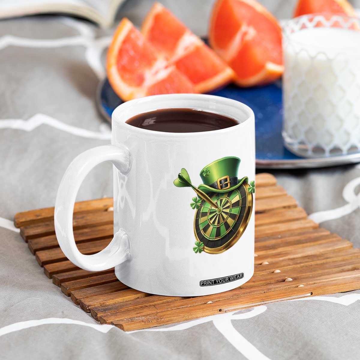 St Patricks Day Irish Darts Board Celebration Gift Coffee Mug TS12 Print Your Wear