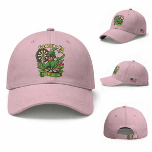 Shamrock On Me Youre Missing Baseball Cap St Patricks Day Darts Player Gift TS12 Baseball Cap Universal Fit Light Pink Print Your Wear