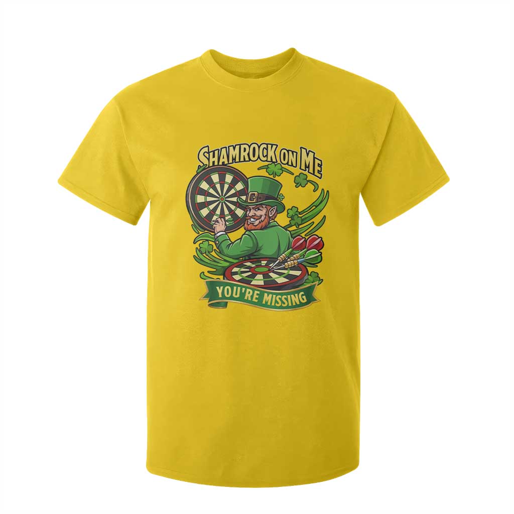 Shamrock On Me Youre Missing T Shirt For Kid St Patricks Day Darts Player Gift TS12 Daisy Print Your Wear