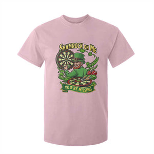 Shamrock On Me Youre Missing T Shirt For Kid St Patricks Day Darts Player Gift TS12 Light Pink Print Your Wear