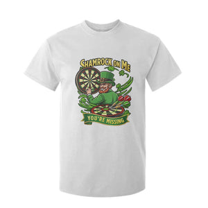 Shamrock On Me Youre Missing T Shirt For Kid St Patricks Day Darts Player Gift TS12 White Print Your Wear