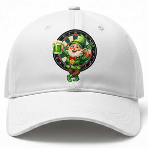 Cheerful Gnome Playing Darts Baseball Cap St Patricks Day Gift TS12 Print Your Wear
