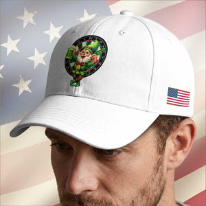 Cheerful Gnome Playing Darts Baseball Cap St Patricks Day Gift TS12 Print Your Wear