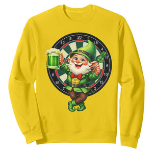 Cheerful Gnome Playing Darts Sweatshirt St Patricks Day Gift TS12 Daisy Print Your Wear