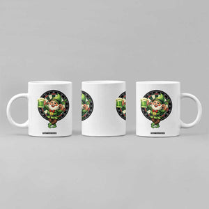 Cheerful Gnome Playing Darts Coffee Mug St Patricks Day Gift TS12 Print Your Wear