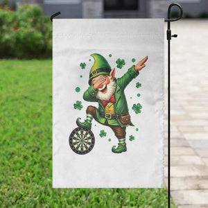 St Patricks Day Cheerful Gnome Dabbing Garden Flag Darts Lover Gift TS12 Print Your Wear