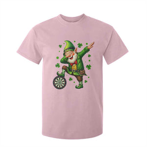 St Patricks Day Cheerful Gnome Dabbing T Shirt For Kid Darts Lover Gift TS12 Light Pink Print Your Wear
