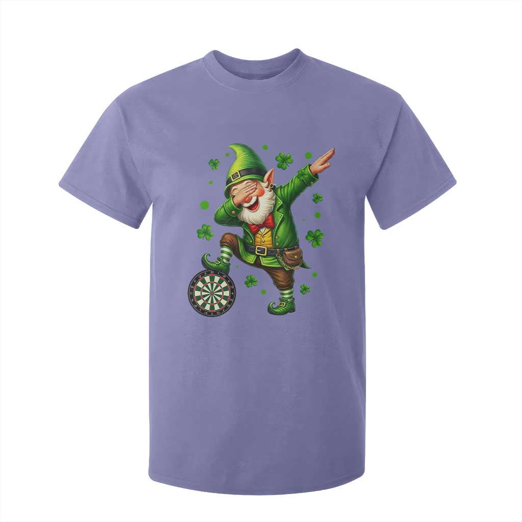 St Patricks Day Cheerful Gnome Dabbing T Shirt For Kid Darts Lover Gift TS12 Violet Print Your Wear