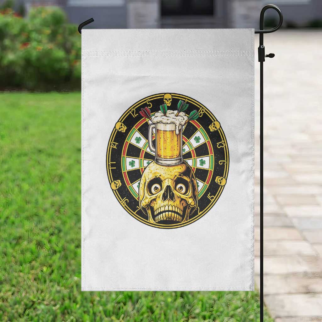 Funny St Patricks Day Skull Garden Flag Darts Player Gift TS12 Print Your Wear
