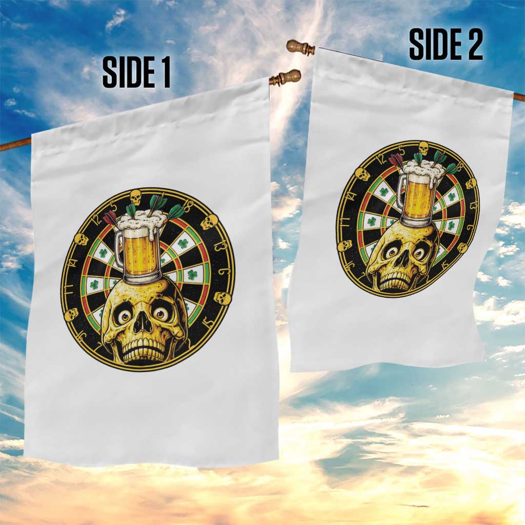 Funny St Patricks Day Skull Garden Flag Darts Player Gift TS12 Print Your Wear